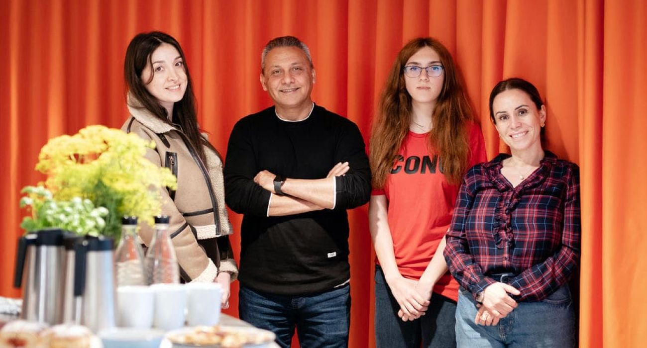 Das Team vom MITmach Café: Areej, Hamid, Diana und Hadis.